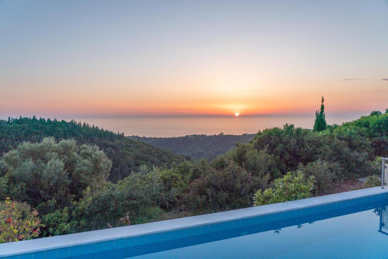 Stone Villa Eriphyle ,Private Witn Sunset View Fiskardo Eksteriør billede