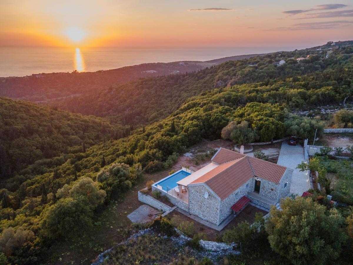 Stone Villa Eriphyle ,Private Witn Sunset View Fiskardo Eksteriør billede